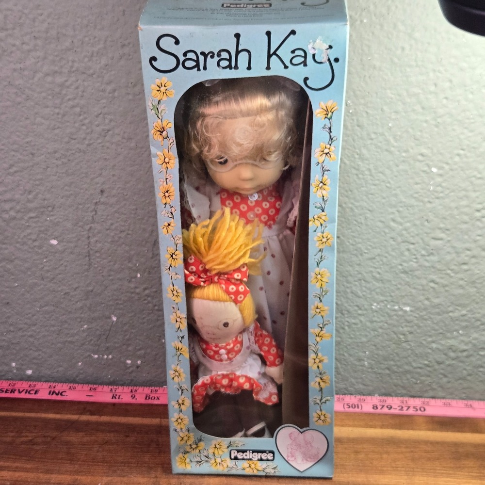 Vintage Pedigree England SARAH KAY Cloth Doll Victorian Style 18" with Box